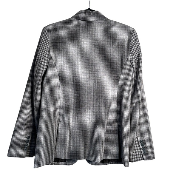 Eddie Bauer 2 Button Blazer Jacket Wool Blend Plaid Vintage Academia Women’s 8 - Picture 2 of 9